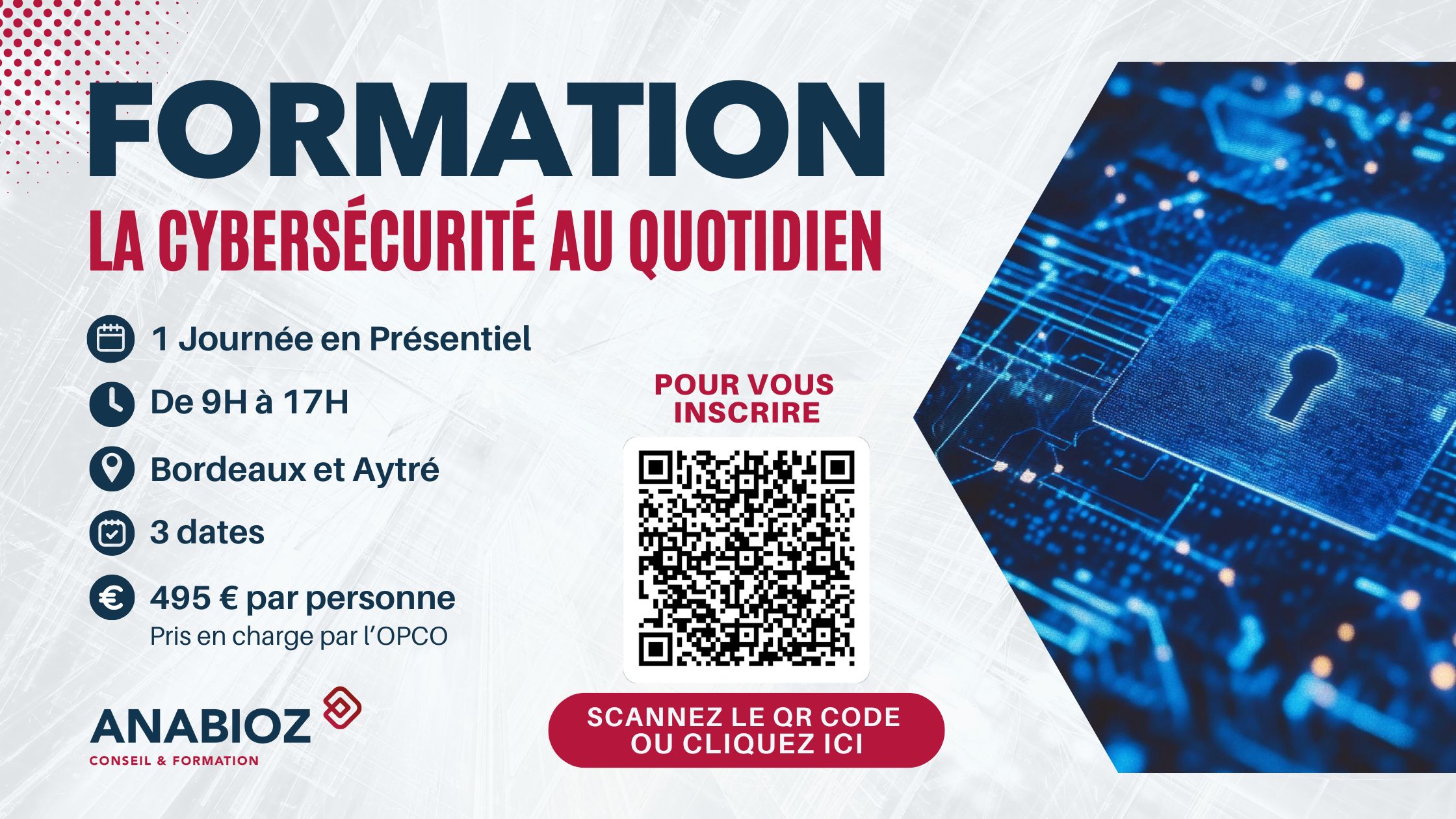 Bannière de Formation Cybersecurite